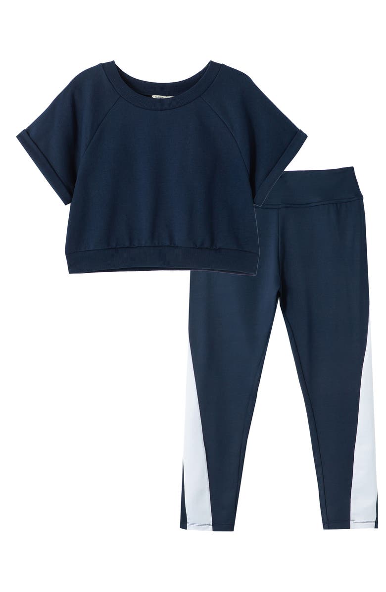 Habitual Girl Kids' Dolman Top & Leggings 2-Piece Active Set, Main, color, 