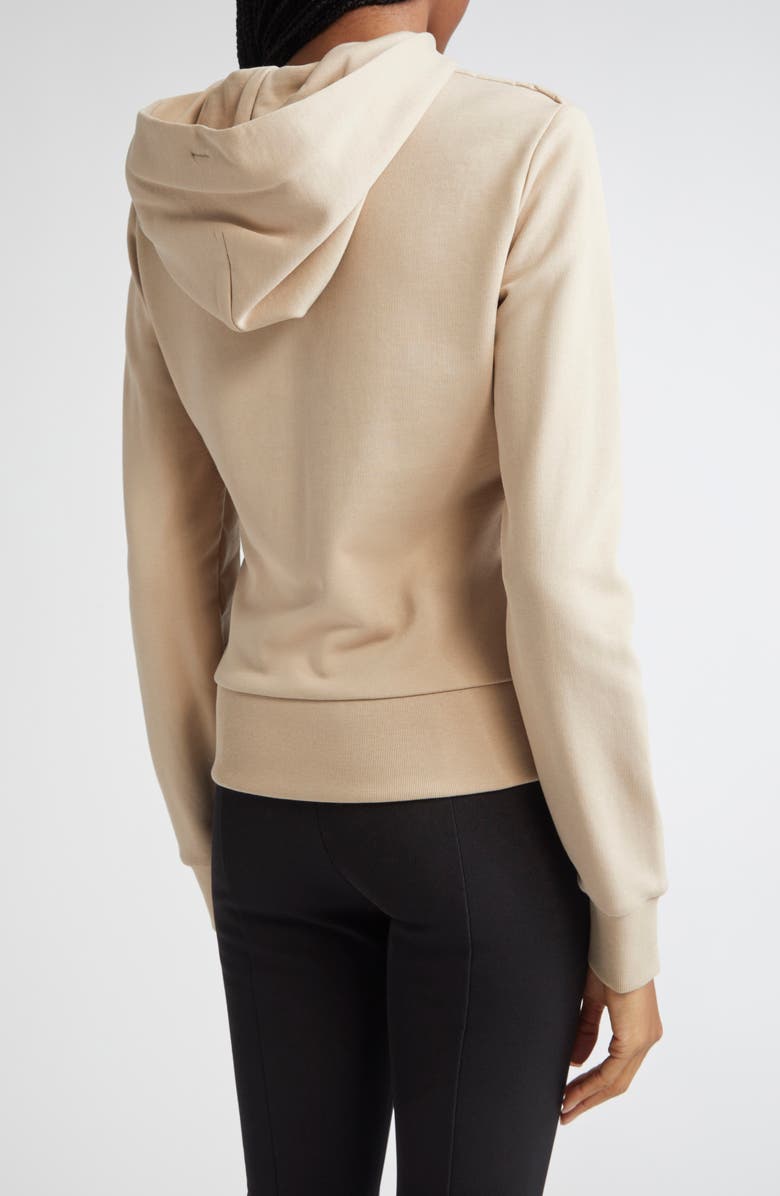 Moncler Mixed Media Down Jacket, Alternate, color, Beige Sand