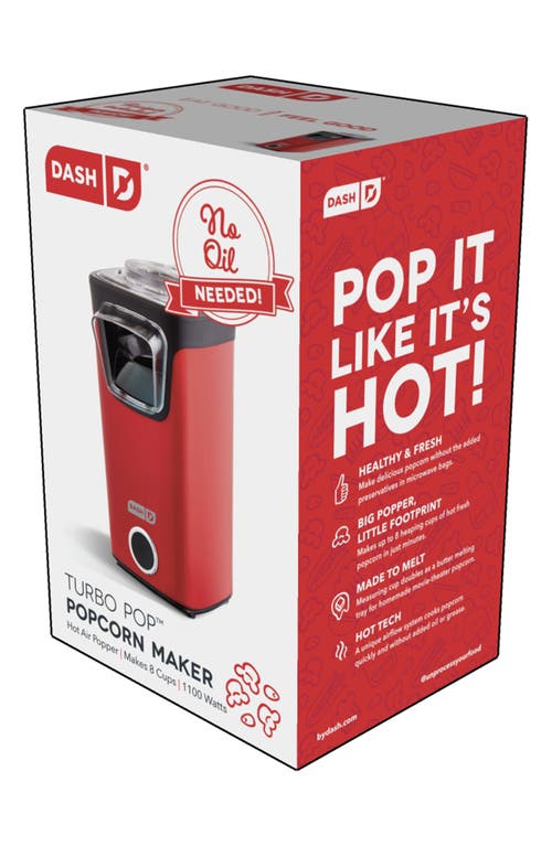 Dash Turbo Pop Popcorn Maker In Red