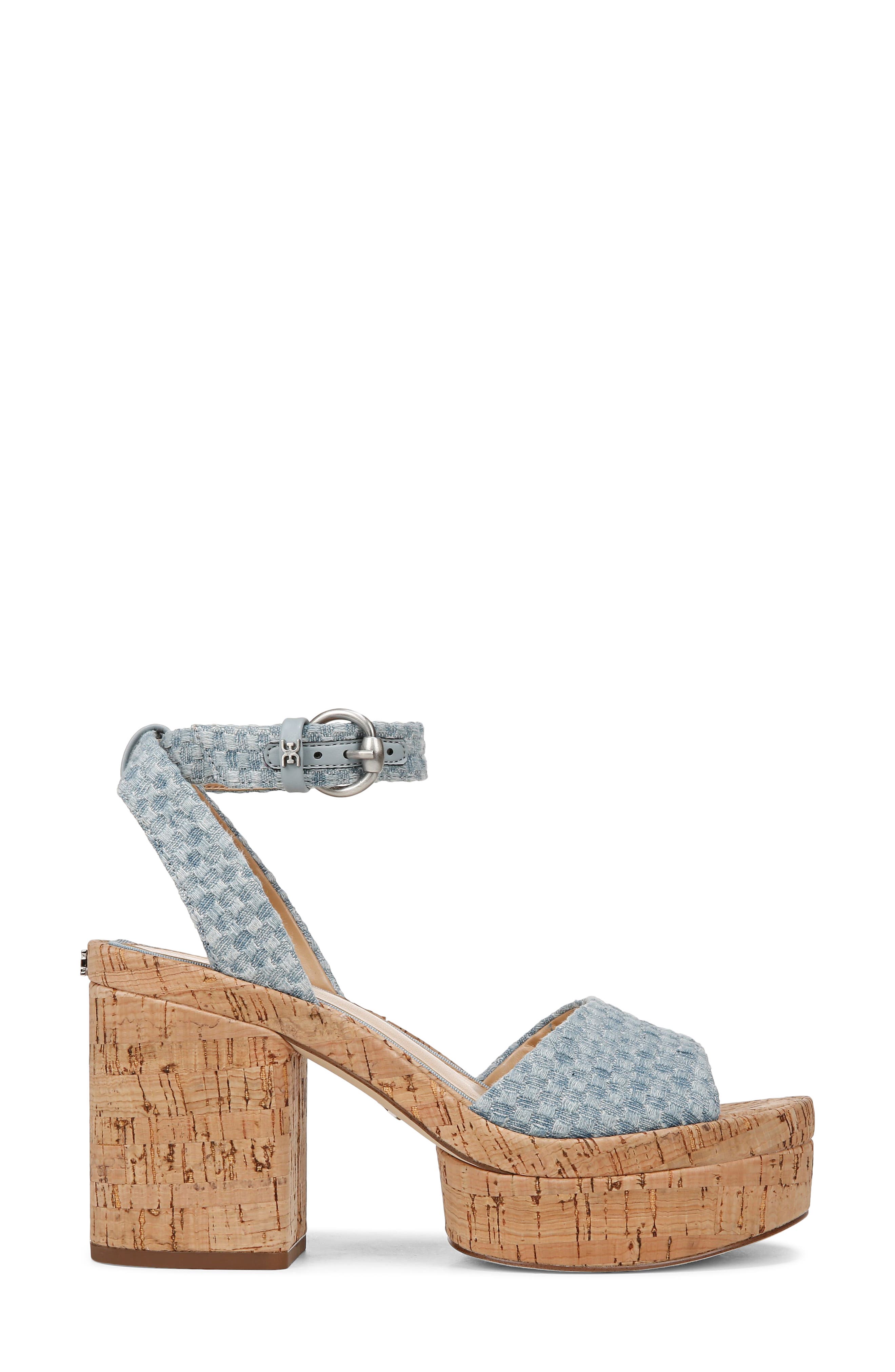 Immie Ankle Strap Platform Wedge Sandal, Alternate, color, MONTROSE BLUE