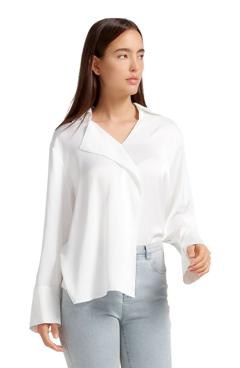 Belle & Bloom Gemini Waterfall Shirt, Alternate, color, White