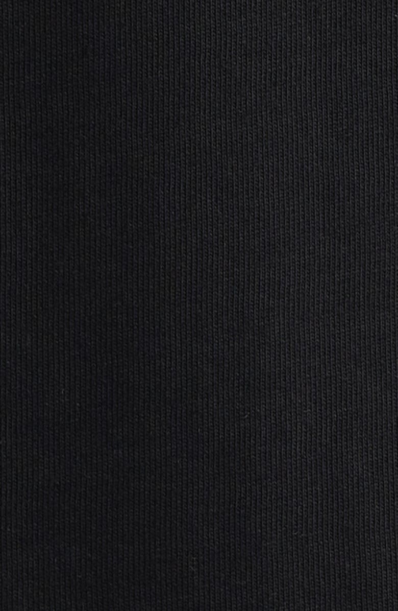 Les Deux Wild Flower Embroidered Organic Cotton T-Shirt, Alternate, color, Black