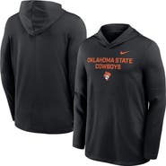 Nike Men's Nike Black Oklahoma State Cowboys 2025 Sideline Dri-FIT Long Sleeve Hoodie T-Shirt