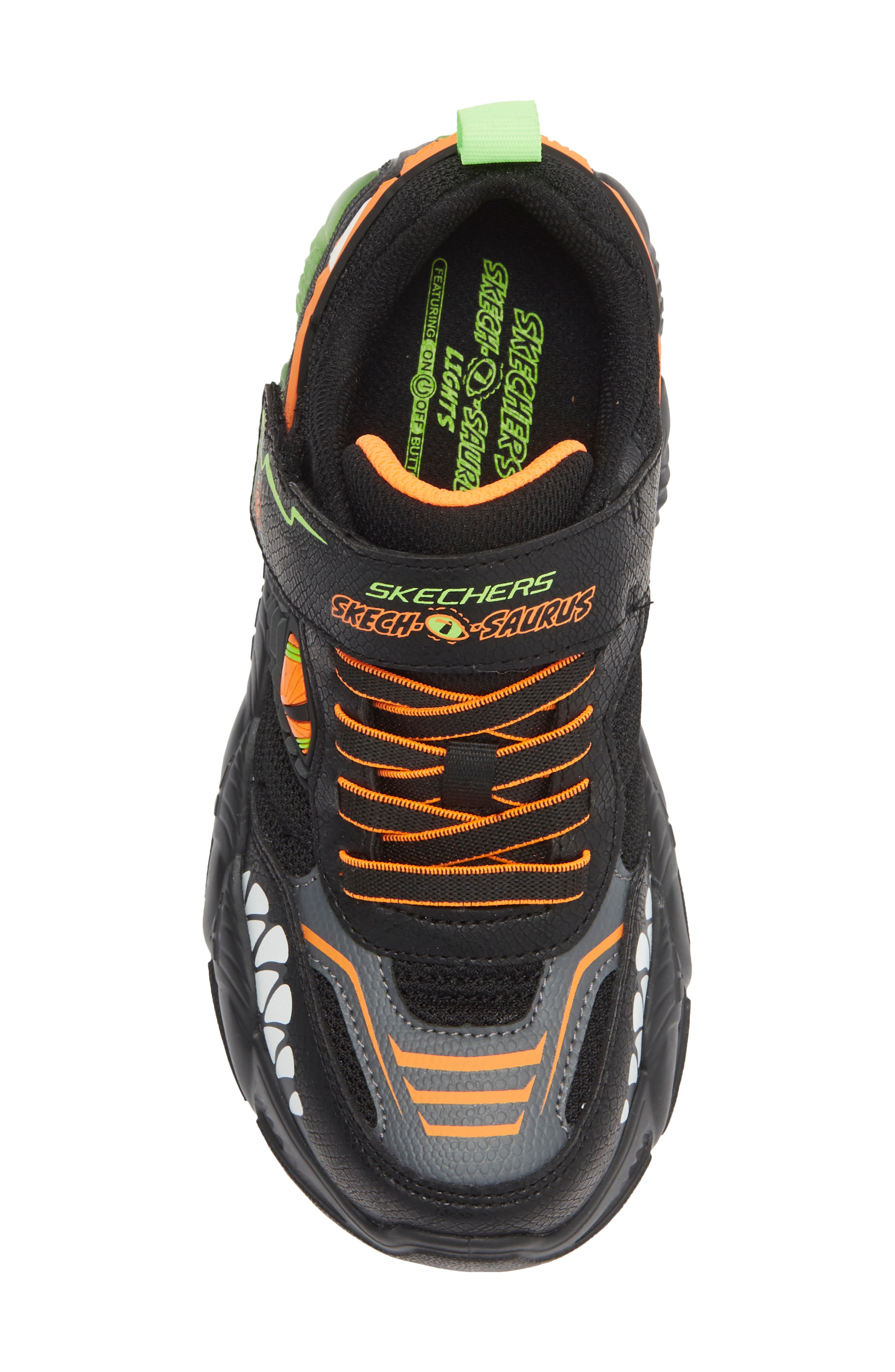 Kids' Skech-O-Saurus Lights 3.0 Sneaker, Alternate, color, BLACK MULTI
