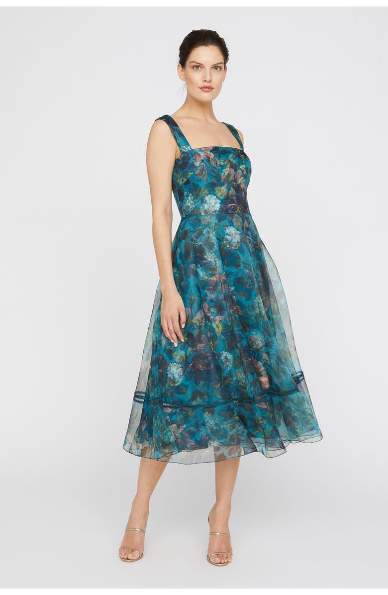 Theia Anissa Square Neck Dress, Alternate, color, 