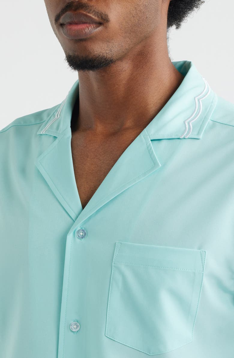 MAVRANS Beach Blue Waves Weekend Camp Shirt, Main, color, 