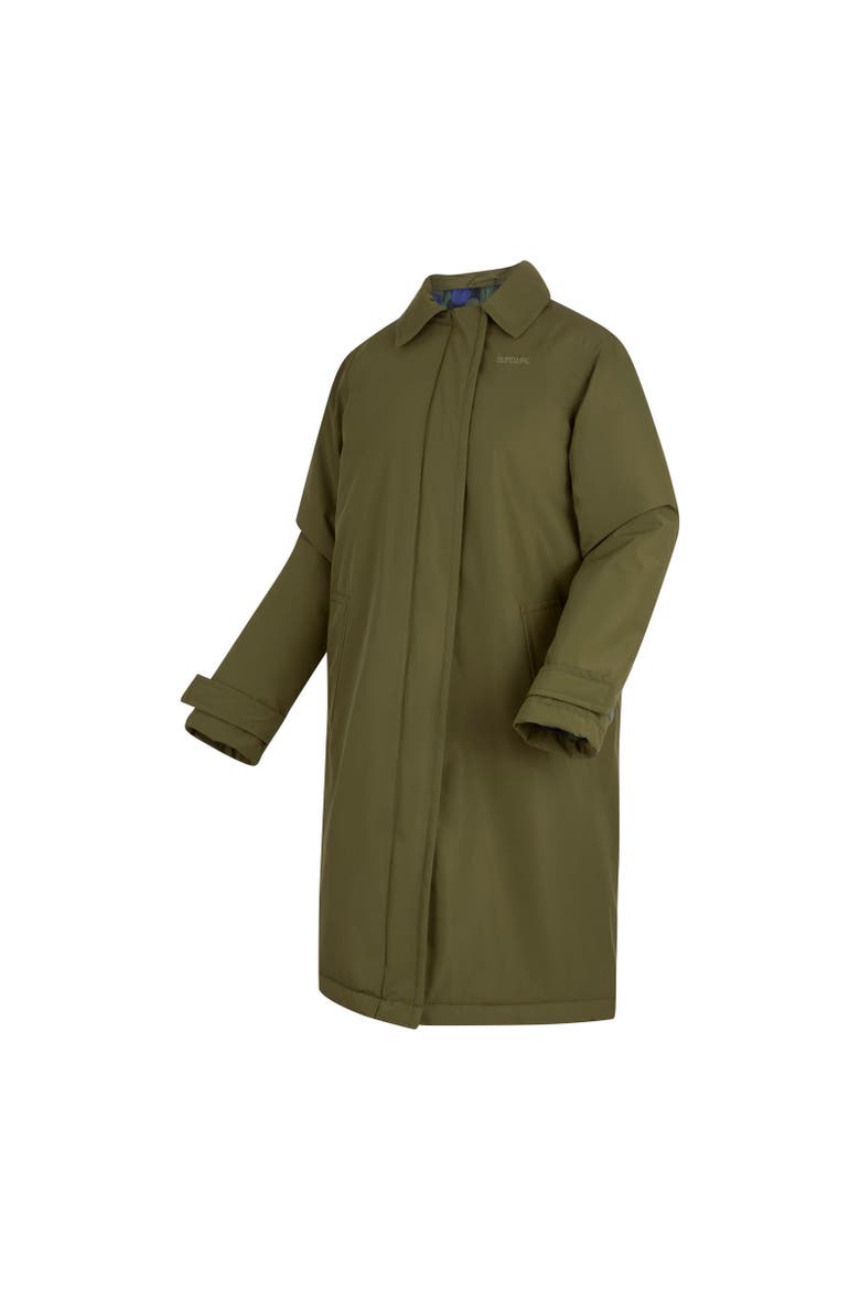 Orla Kiely Mac Waterproof Jacket, Alternate, color, Military Green and Blue