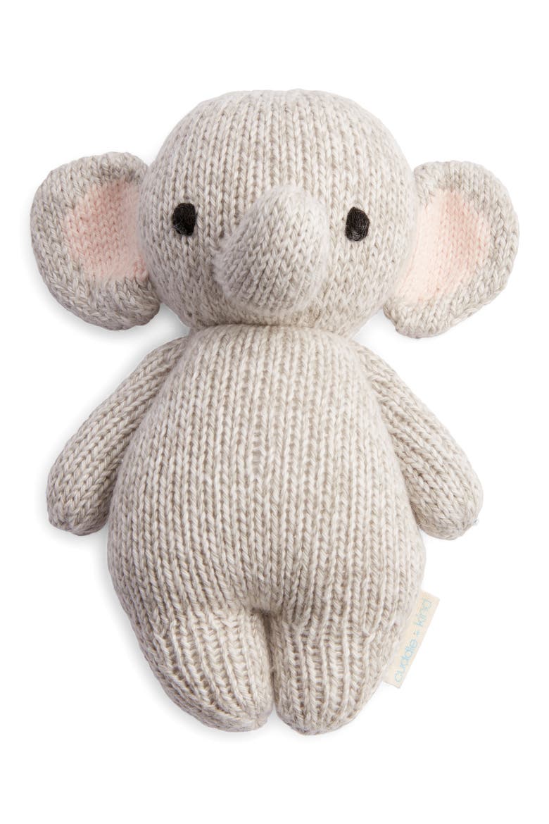 Baby Elephant Stuffed Animal, Alternate, color, GREY