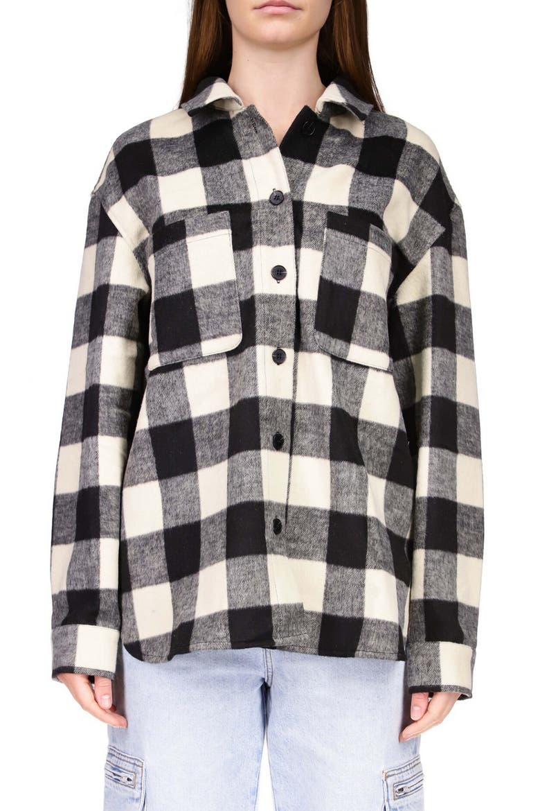 The Plaid Shacket, Main, color, BLACK PLAID