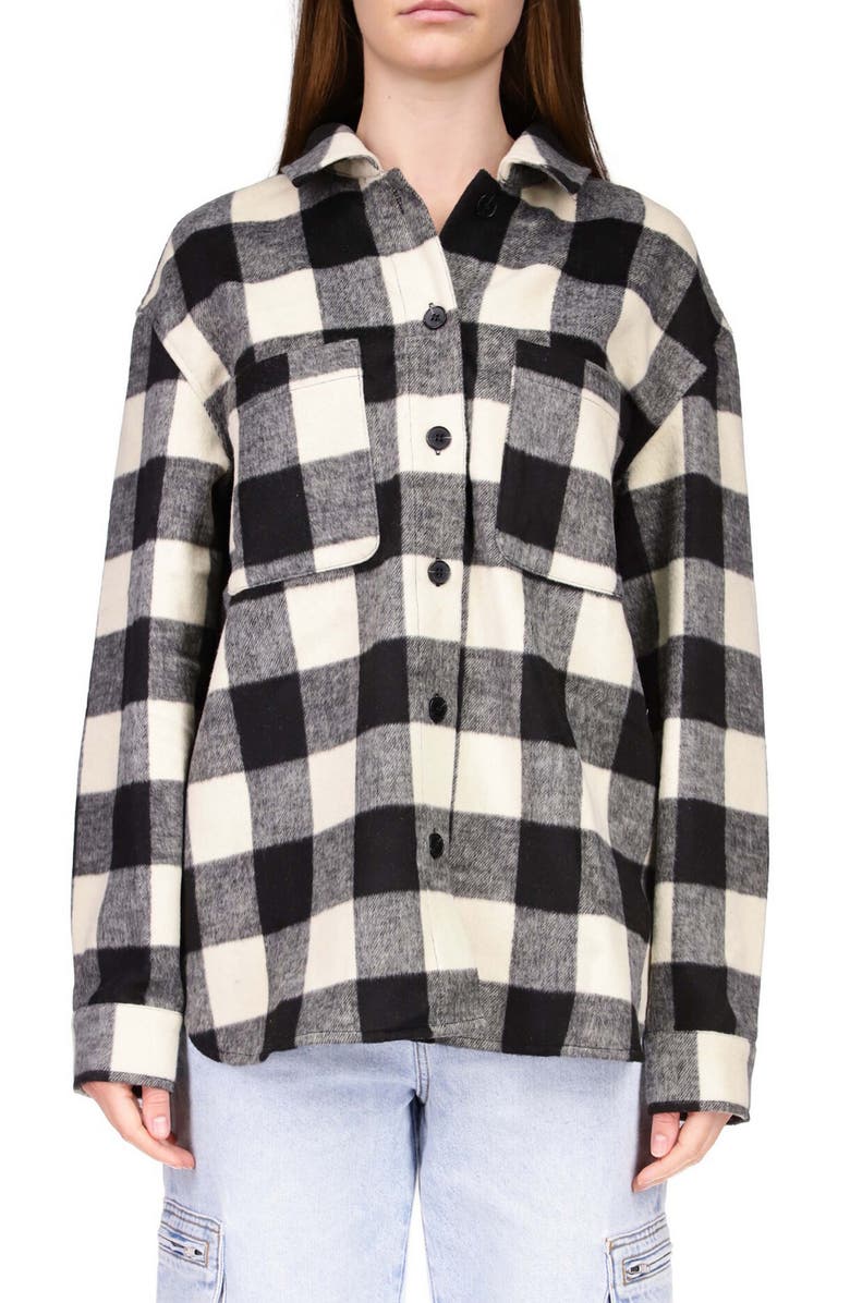 Sanctuary The Plaid Shacket, Main, color,
