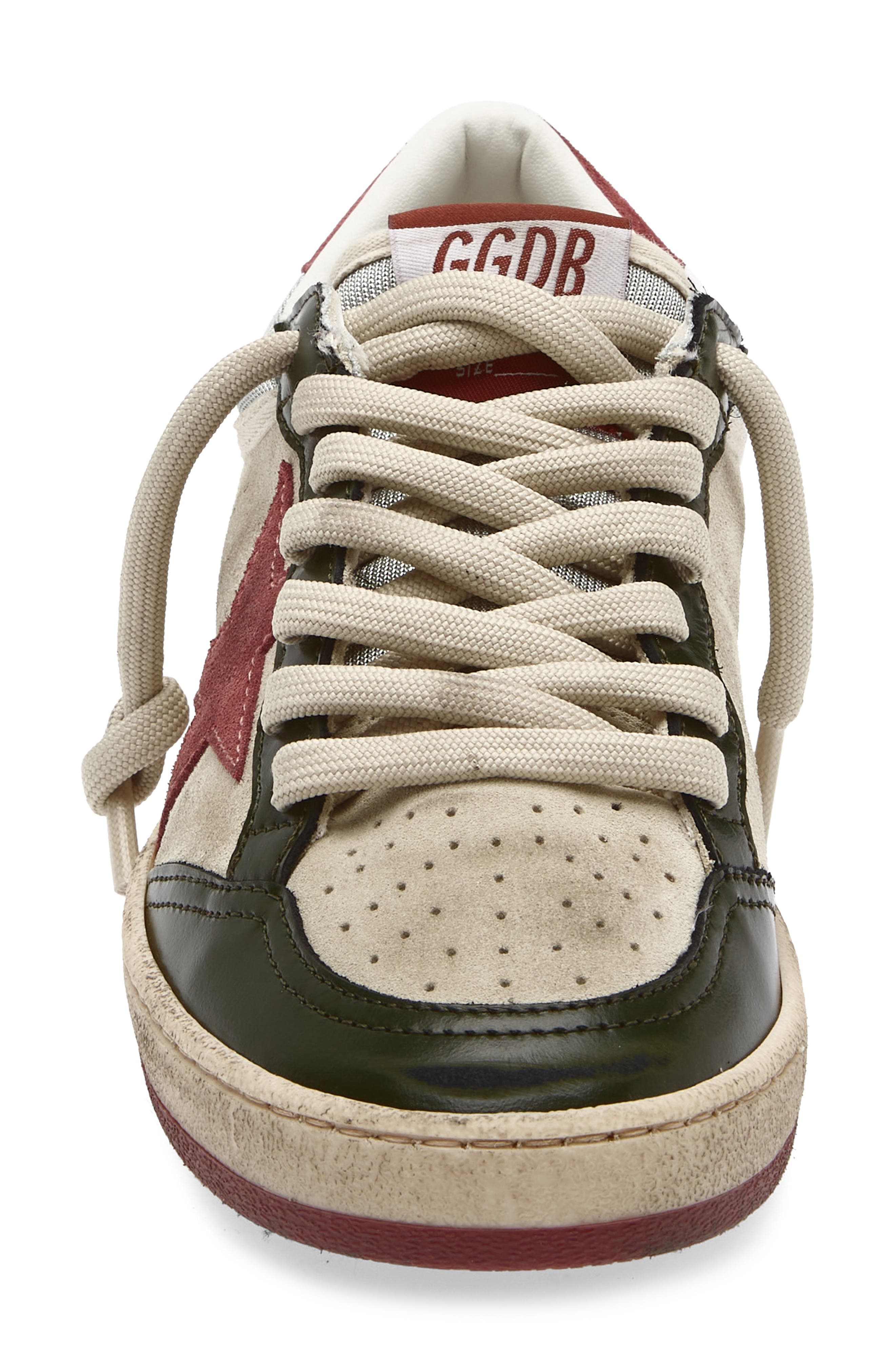 Golden Goose Ball Star Sneaker, Alternate, color, Beige/ Green/ Mint/ Pink