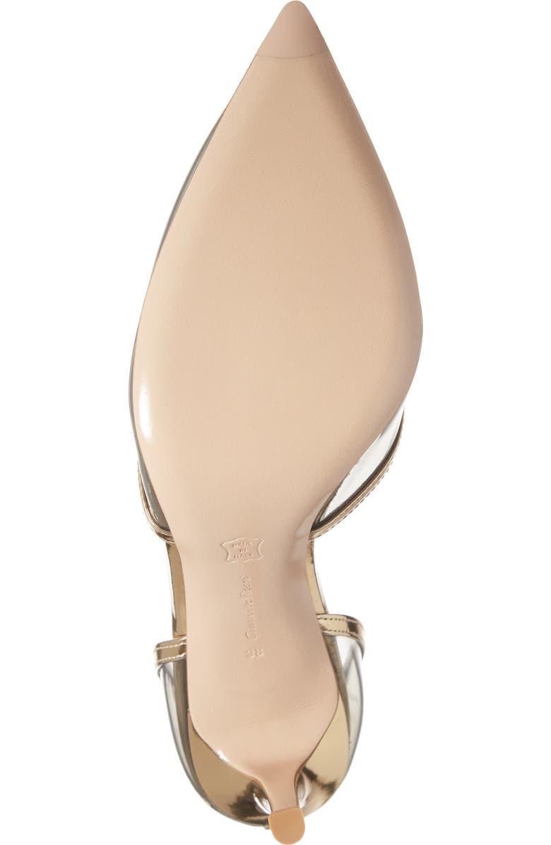 Gianvito Rossi Clear Pointed Toe Ankle Strap Pump, Alternate, color,