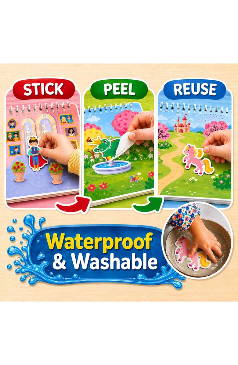 Quokka Jelly Sticker Activity Book for Toddlers, Alternate, color, Fairy World