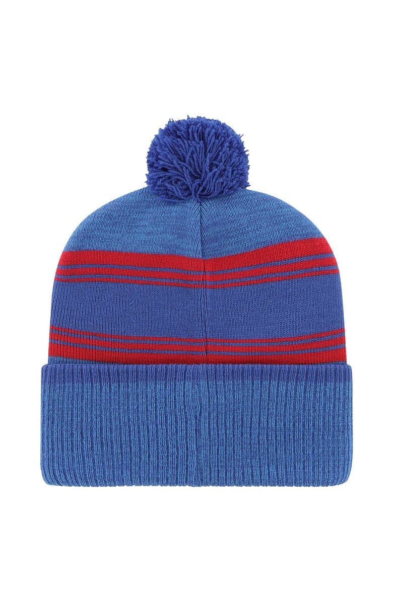 '47 Men's '47 Royal New York Giants Fadeout Cuffed Knit Hat with Pom, Alternate, color, Royal