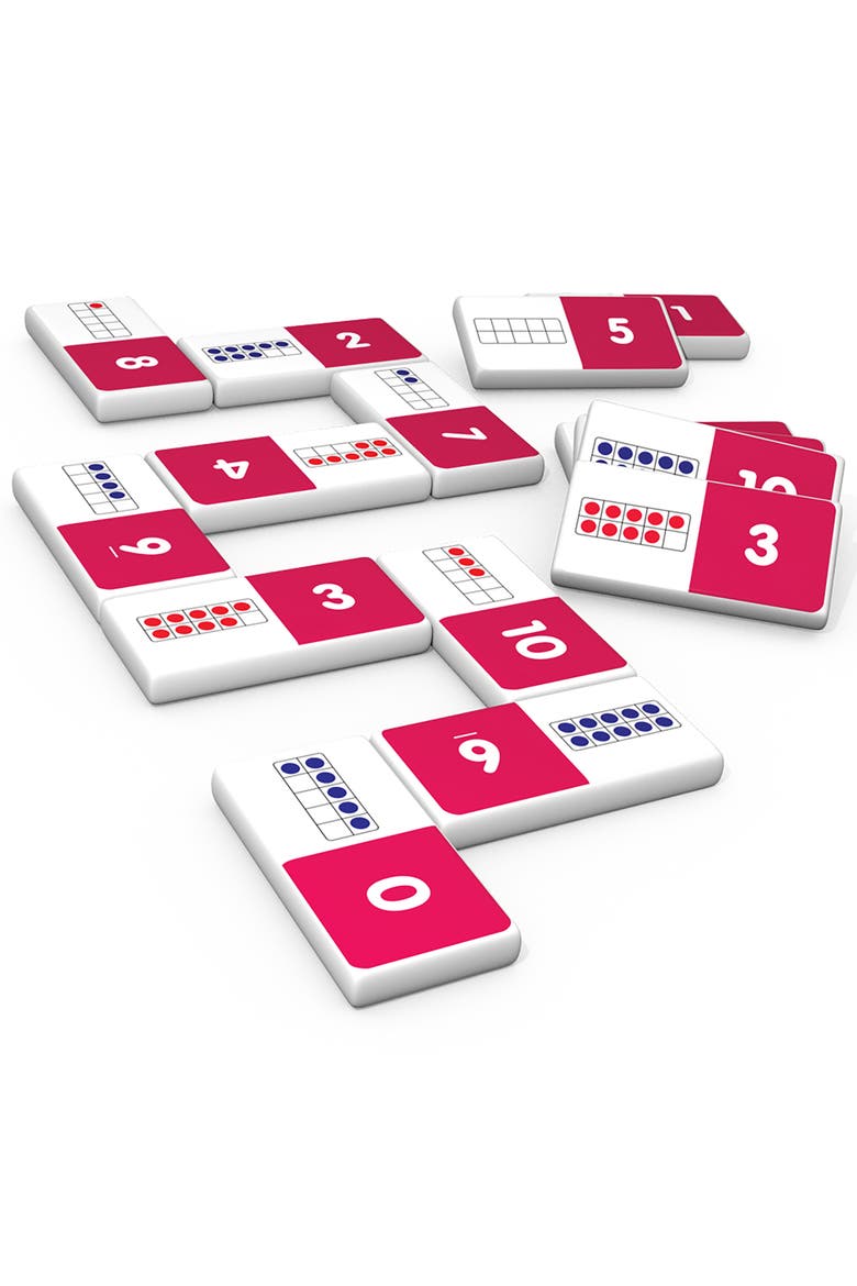 Ten Frame Dominoes, Alternate, color, Multicolored