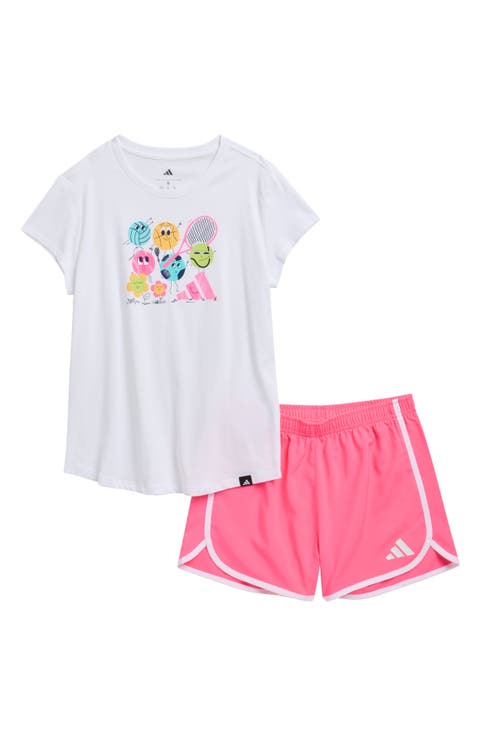 Graphic T-Shirt & Shorts Set (Infant, Toddler & Little Kid)