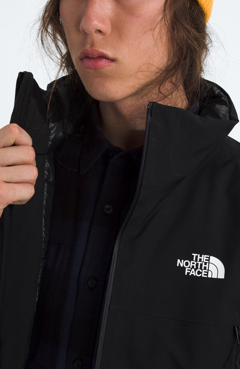 The North Face Mountain Range Waterproof Down Jacket, Alternate, color, Tnf Black