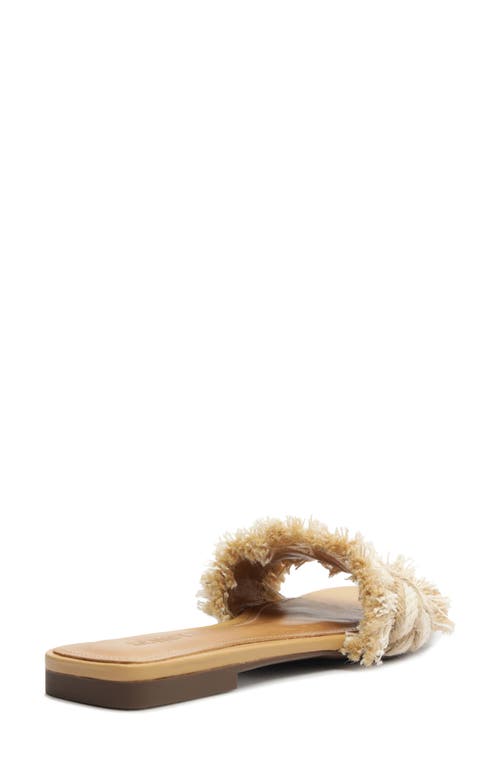 Schutz Adelia Crochet Frayed Slide Sandals