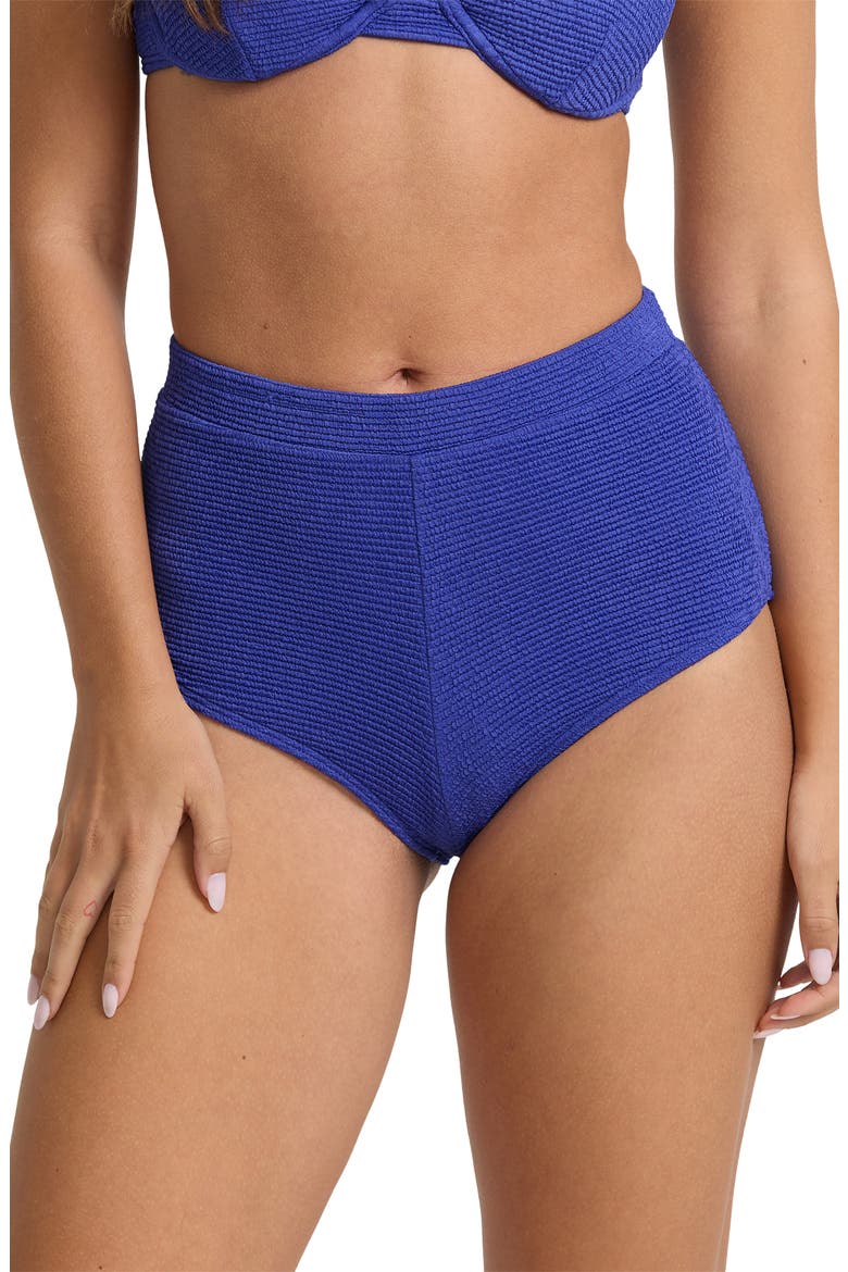Crinkle Crush Avalon Bikini Bottoms, Main, color, ROYAL BLUE