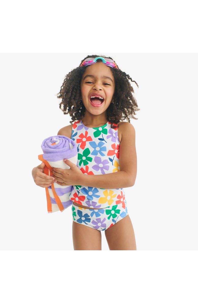 Primary Kids Swim Tank, Alternate, color, Multi Spring Blooms