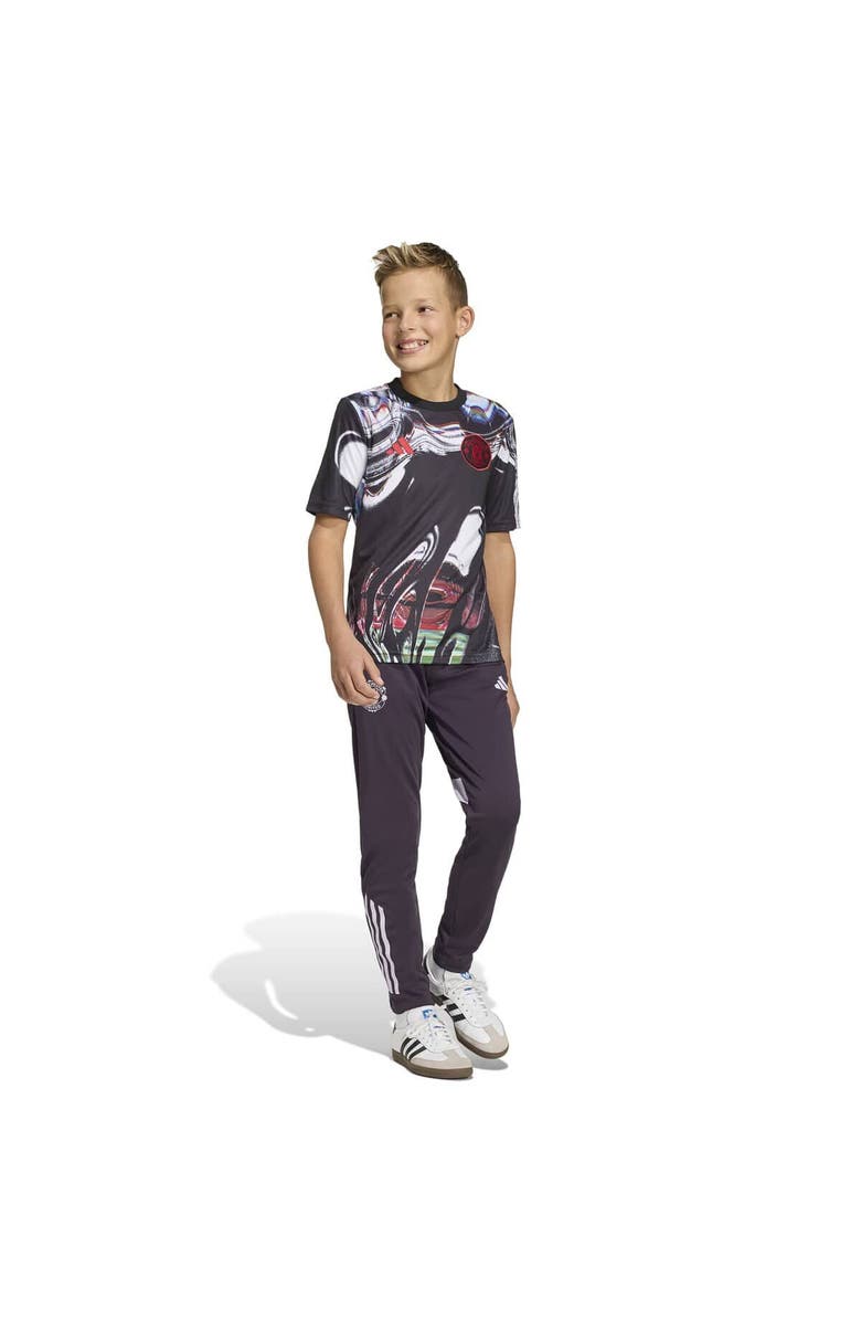 adidas Youth adidas Black Manchester United 2025/26 Pre-Match Training Jersey, Alternate, color, Black