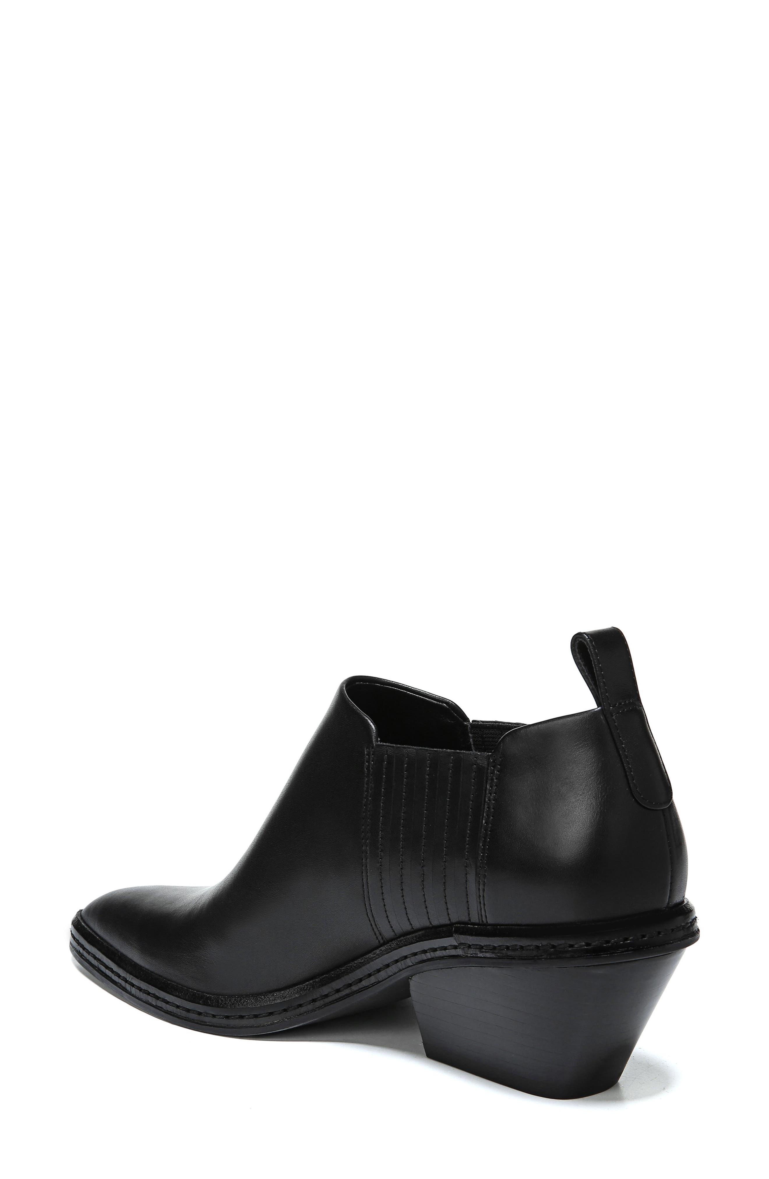 Farly Water Resistant Bootie, Alternate, color, BLACK SMOOTH LEATHER