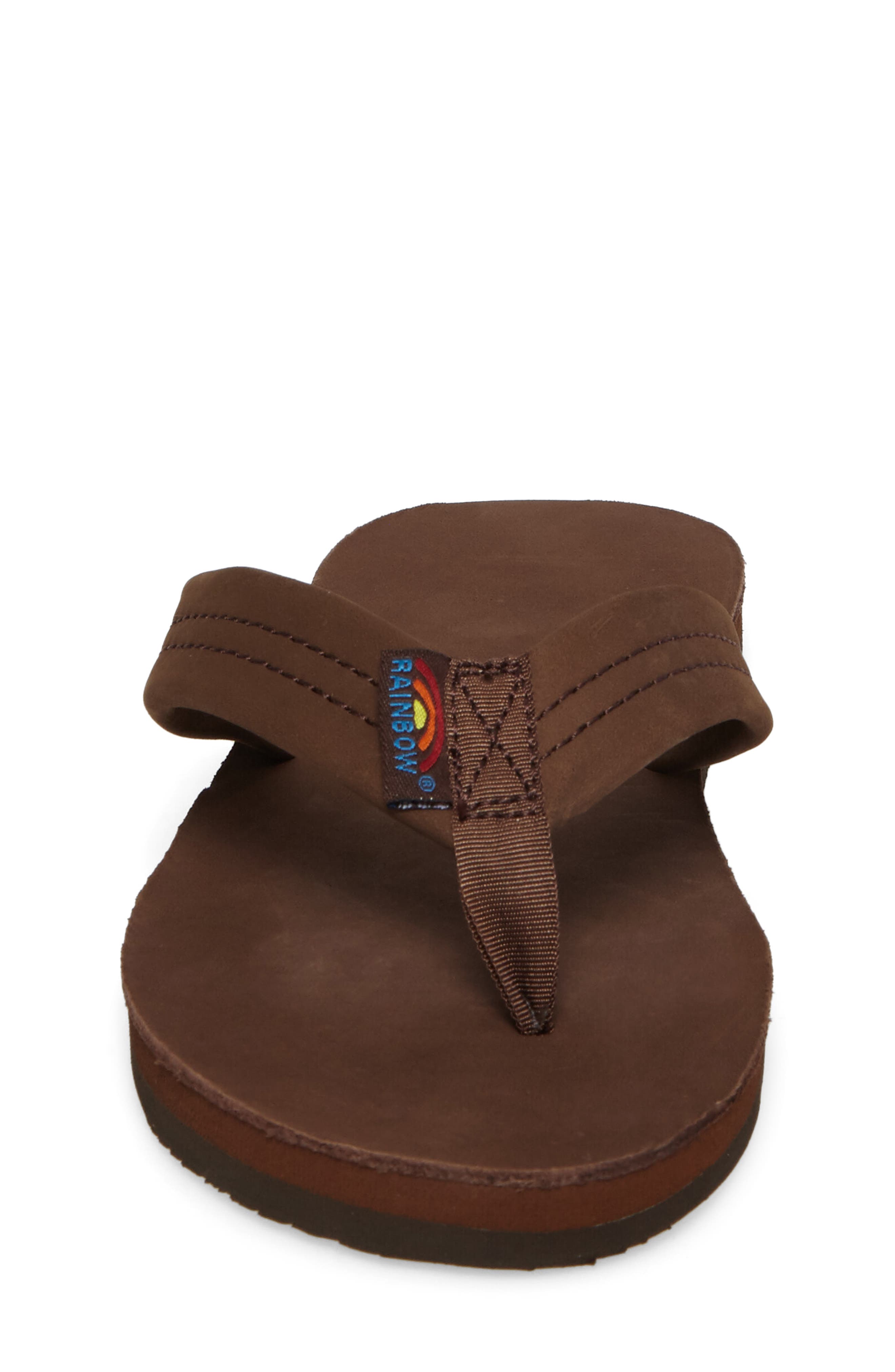 Rainbow<sup>®</sup> Rainbow Leather Sandal, Alternate, color, Expresso