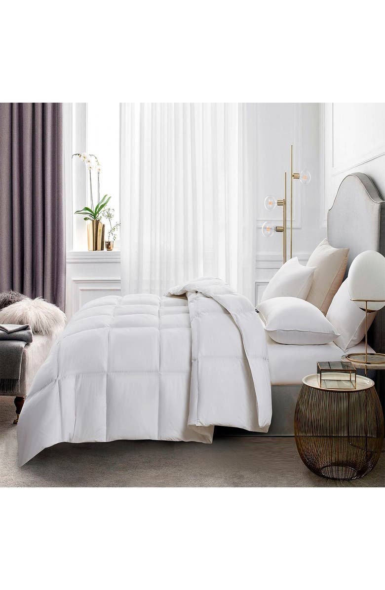BLUE RIDGE HOME FASHIONS Serta 233TC Year Round Warmth Goose Feather & Goose Down Fiber Comforter, Alternate, color, White