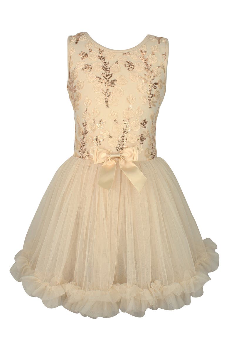 Popatu Flower Sequin Dress, Main, color,