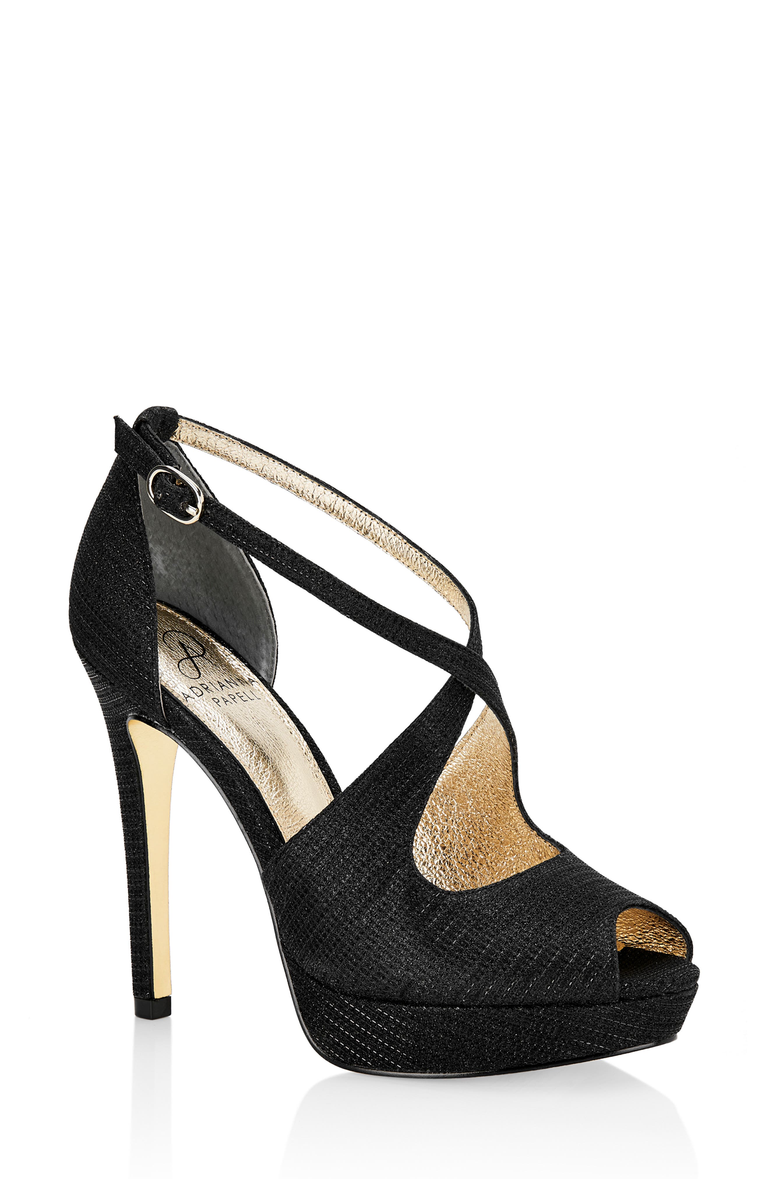 Adrianna Papell Rosalie Cross Strap Platform Sandal, Main, color, 