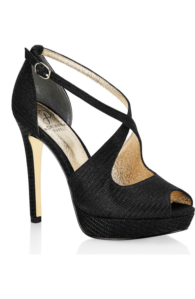 Adrianna Papell Rosalie Cross Strap Platform Sandal, Main, color,