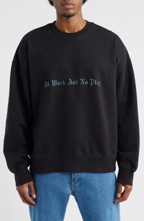 No Play Embroidered Sweatshirt