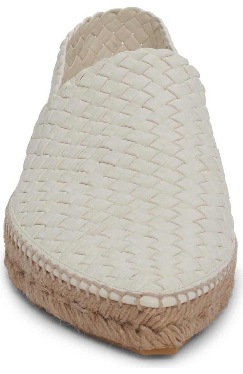Bottega Veneta Intrecciato Leather Espadrille, Alternate, color, White