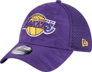 New Era Men's New Era  Purple Los Angeles Lakers Subtle Camo 39THIRTY Flex Hat