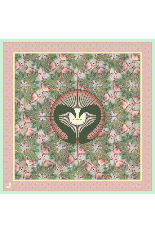 Henelle Large Silk Scarf In Palm Springs