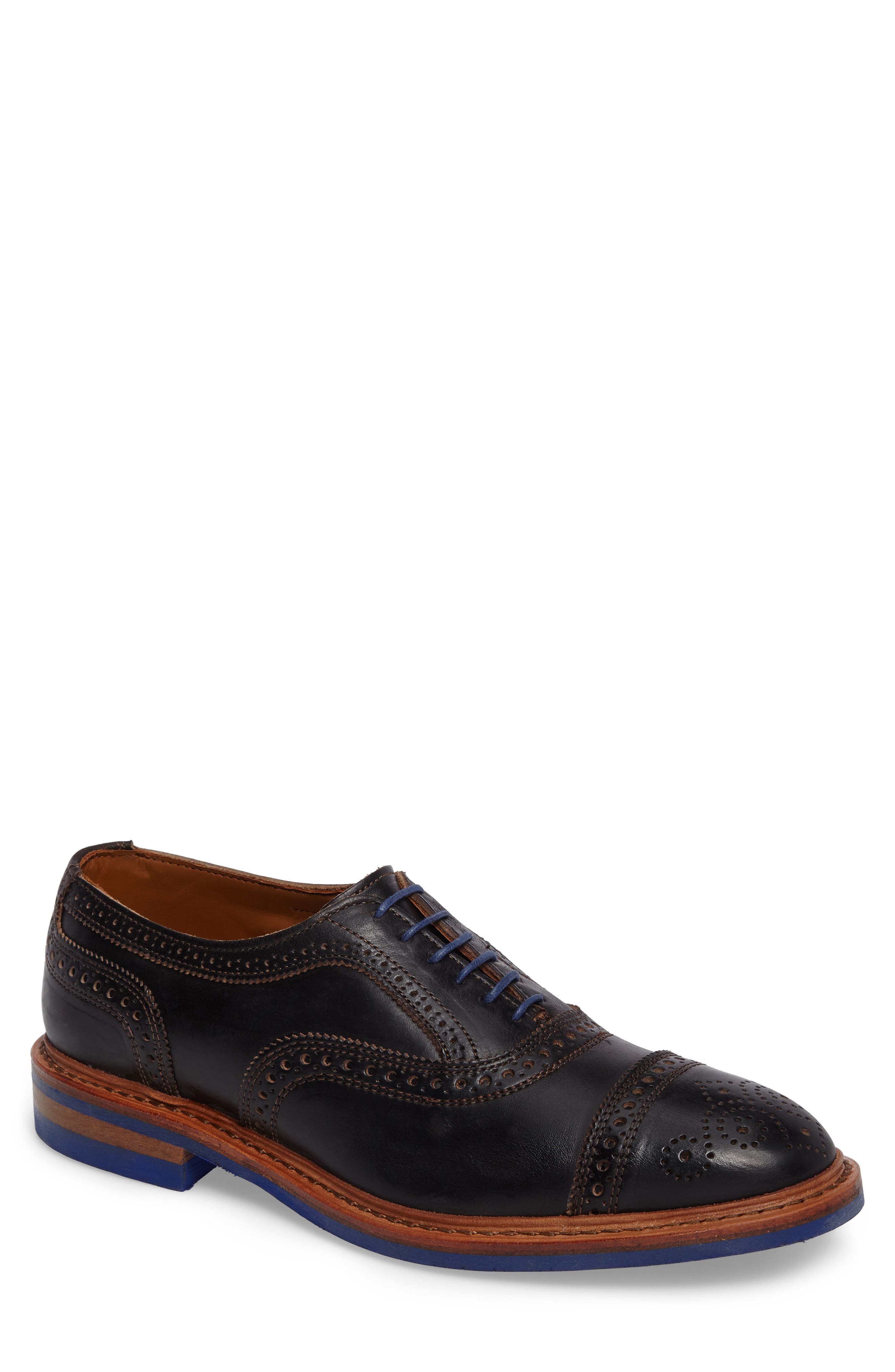 Allen Edmonds Strandmok Cap Toe Oxford, Main, color, Black