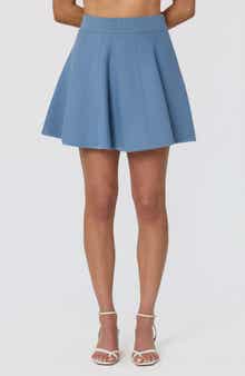 Shaylla Knit A-Line Miniskirt