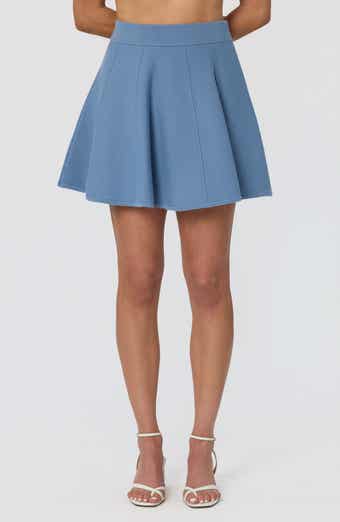 Shaylla Knit A-Line Miniskirt