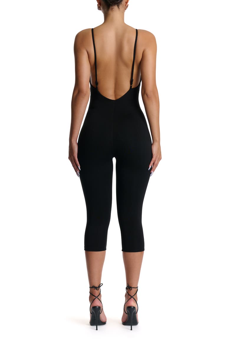 Naked Wardrobe Smooth Crop Jumpsuit, Alternate, color, 