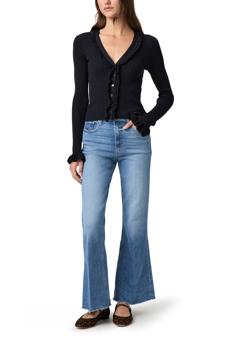 Marlow Raw Hem Skimmer Flare Jeans, Alternate, color, BUCKINGHAM
