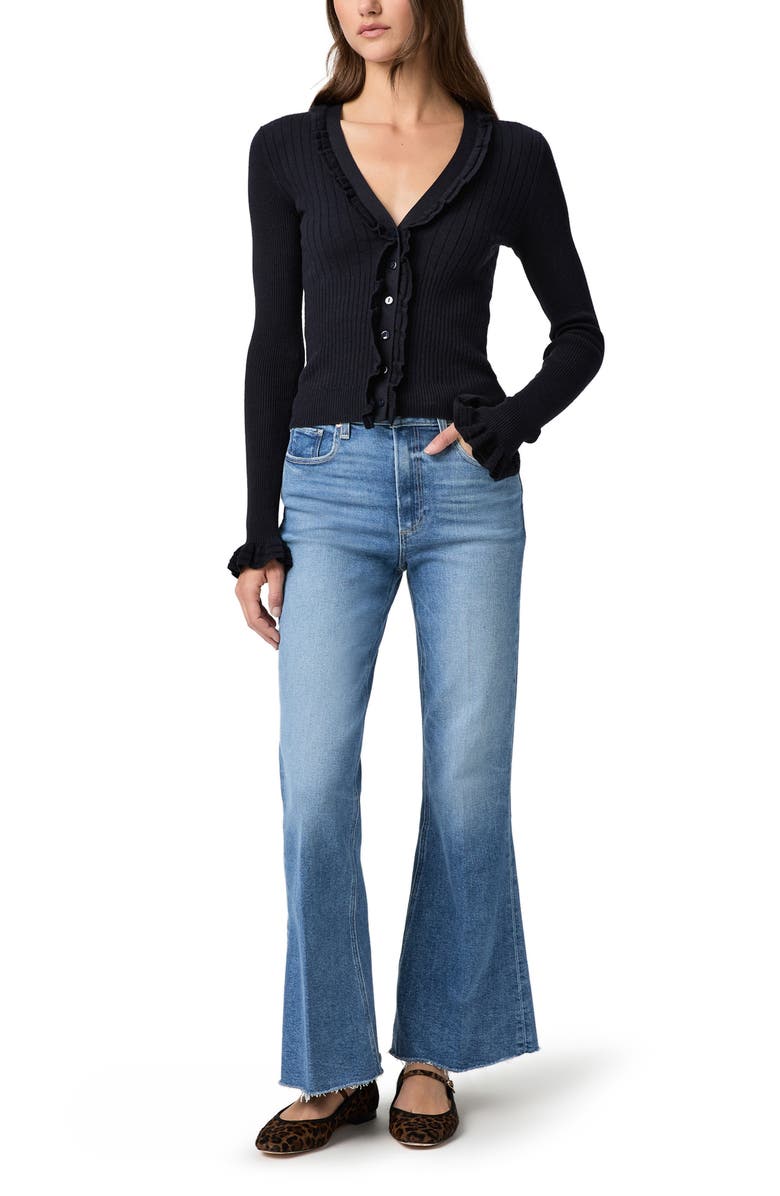 PAIGE Marlow Raw Hem Skimmer Flare Jeans, Alternate, color, Buckingham