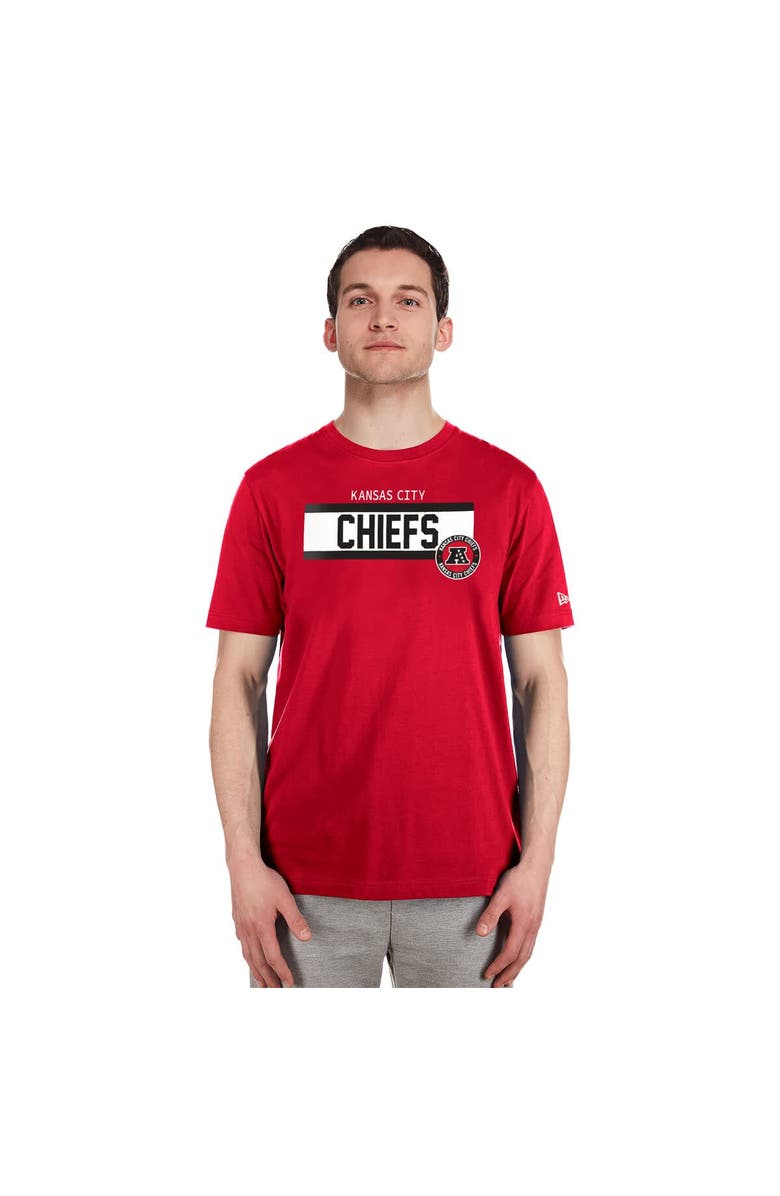 New Era Men's New Era Red Kansas City Chiefs 3rd Down High Density Print T-Shirt, Alternate, color, Red