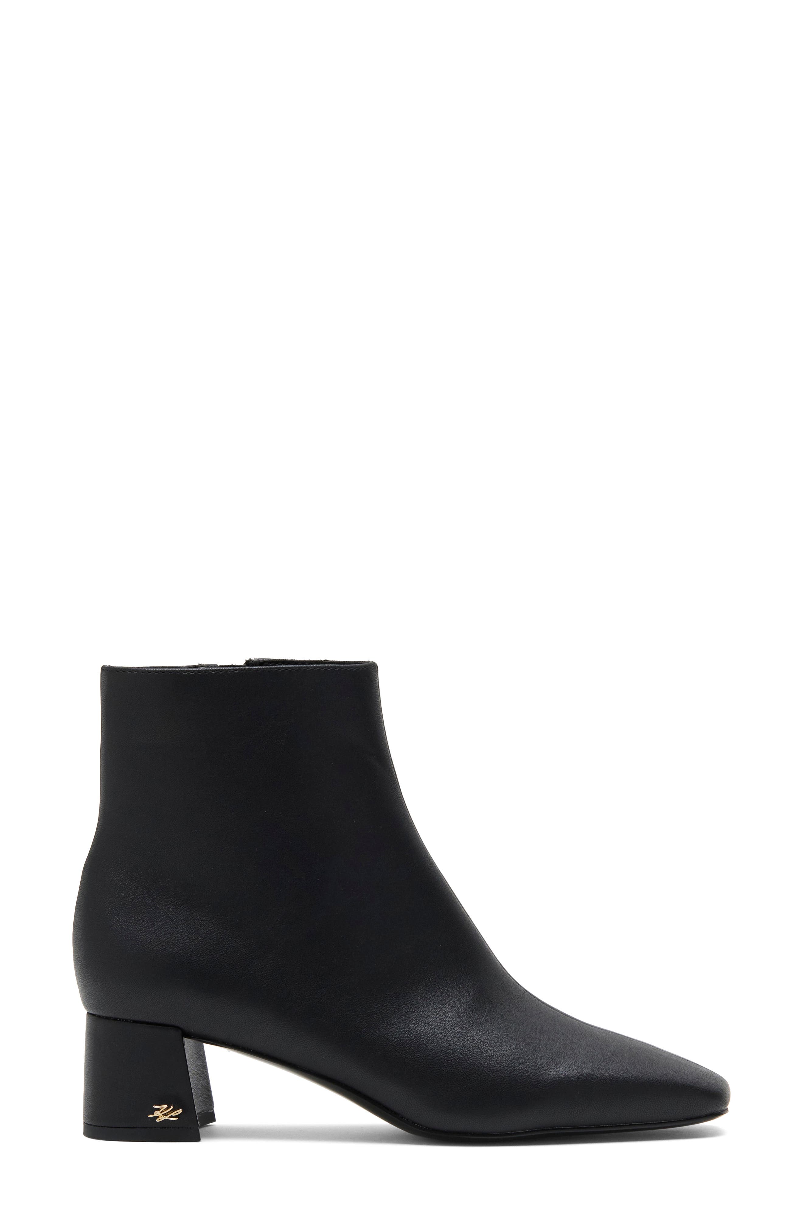 Sycamore Faux Leather Bootie, Alternate, color, BLACK