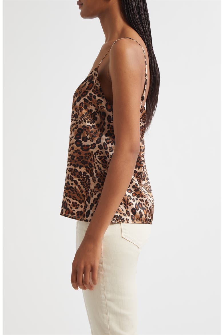 Jane Print Silk Camisole, Alternate, color, Cinnamon Swirl Paisley Leopard