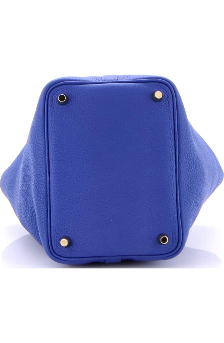Pre-Owned Hermes Picotin Lock Bag Clemence PM, Alternate, color, Bleu Royal