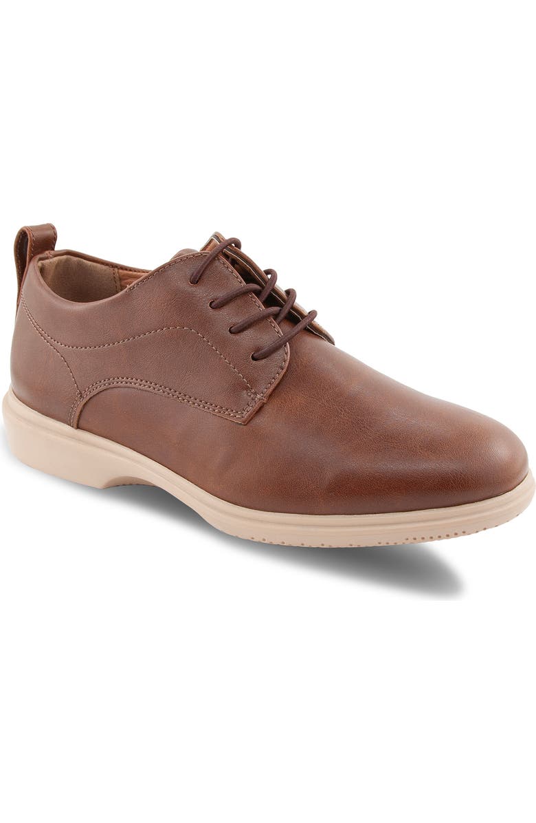 Deer Stags Kids' Lisbon Dress Shoe, Main, color, Brown