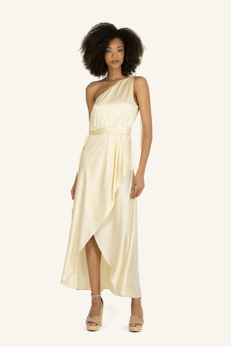 Amina Belted Dress, Alternate, color, Vintage Crème
