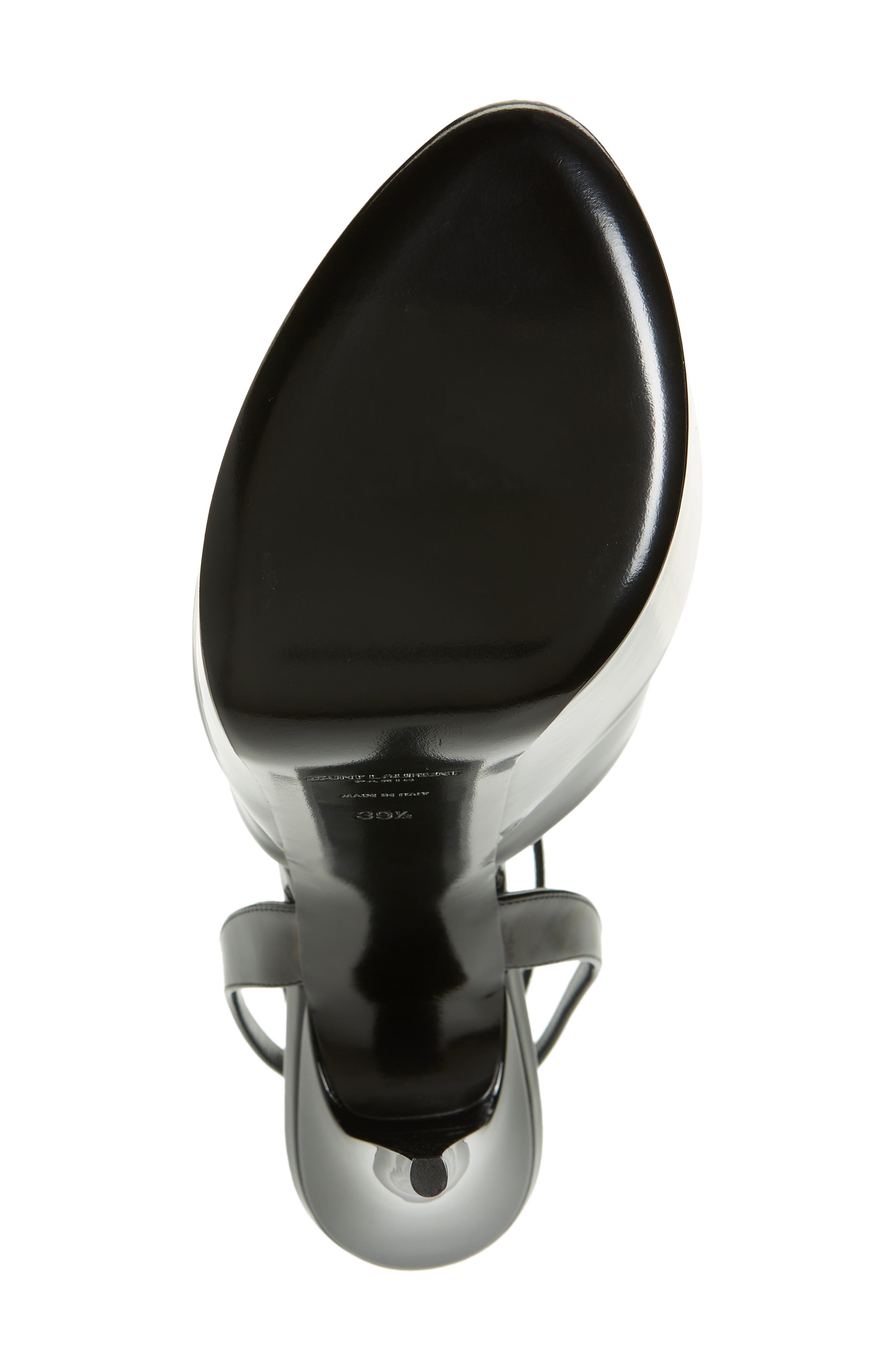 Saint Laurent Kika Platform Ankle Strap Sandal, Alternate, color, 