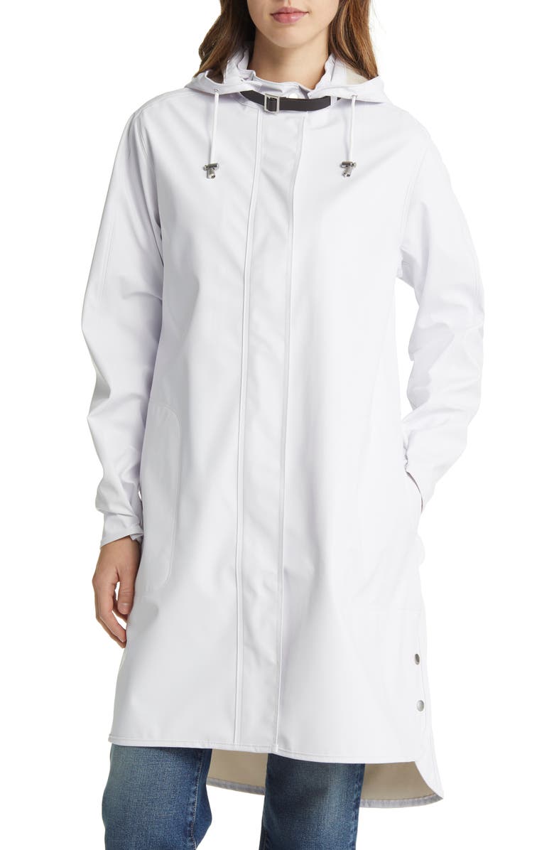 Ilse Jacobsen Hooded Raincoat, Alternate, color, White