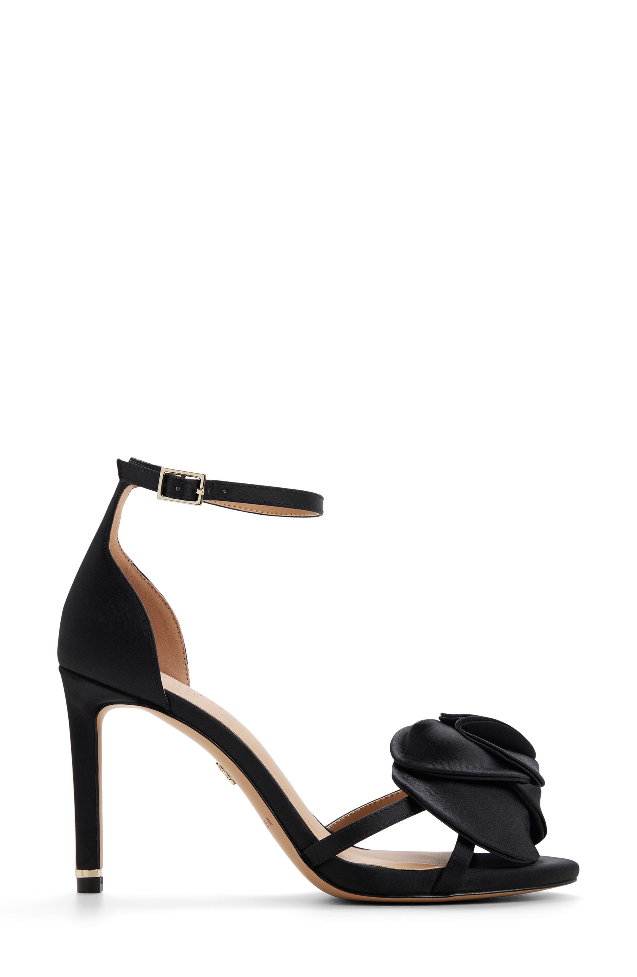 Ted Baker London Alia Rose Ankle Strap Sandal, Alternate, color, Black
